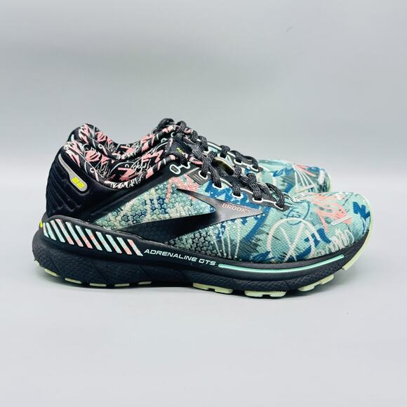 Brooks Shoes Womens 7.5 Multicolor Graffiti Adrenaline GTS 22 Running Sneakers - Picture 1 of 10